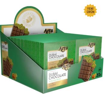 Milk Chocolate Filled with Pistachio and Kadaif